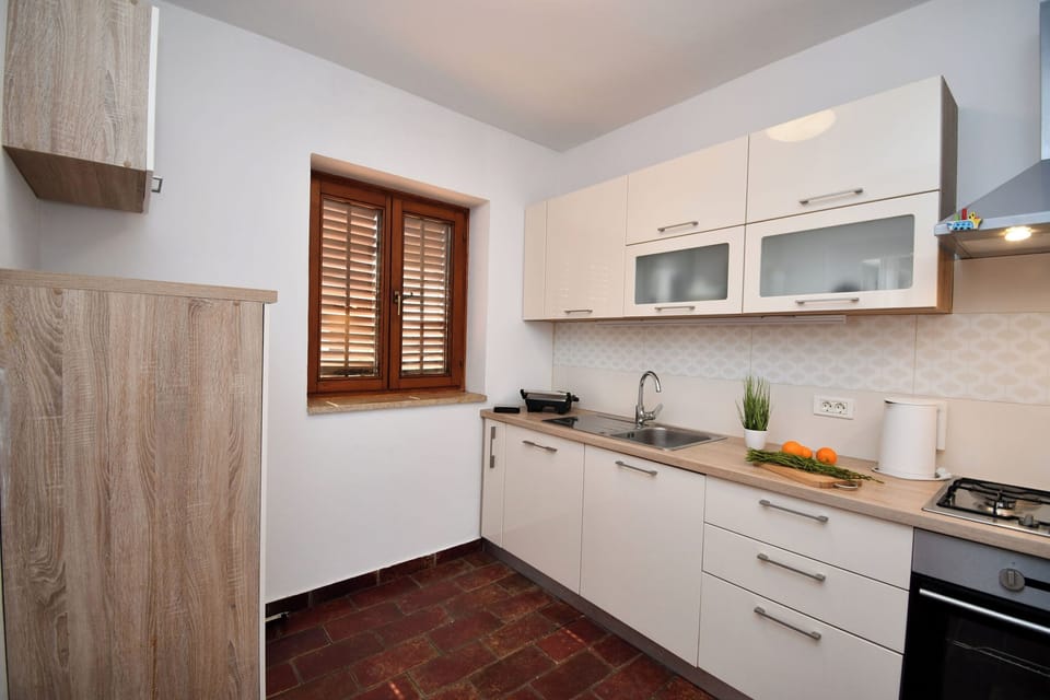 Apartment (A1) | Private kitchen | Fridge, oven, stovetop, dishwasher