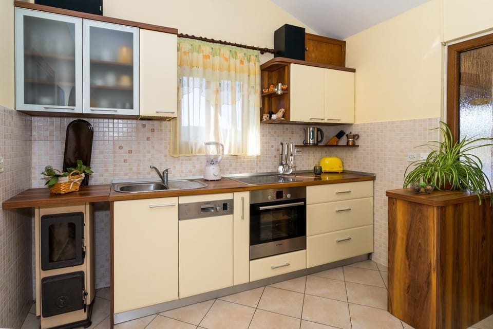 Apartment (A1) | Private kitchen | Fridge, oven, stovetop, dishwasher