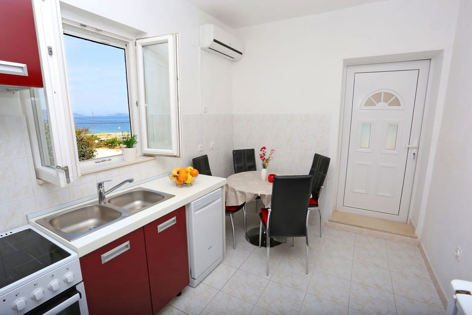 Apartment (A1) | Private kitchen | Espresso maker, fridge, microwave, oven