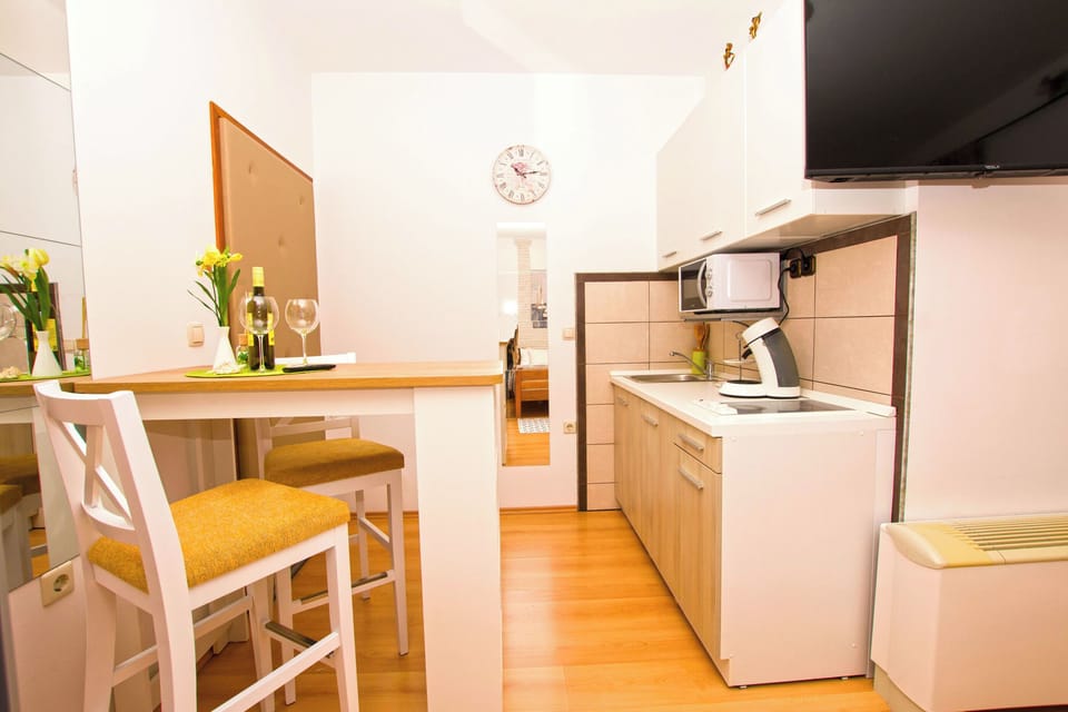 Studio (A1) | Private kitchen | Fridge, microwave, stovetop, espresso maker