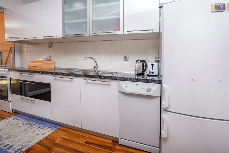 Apartment (A1) | Private kitchen | Fridge, oven, stovetop, dishwasher