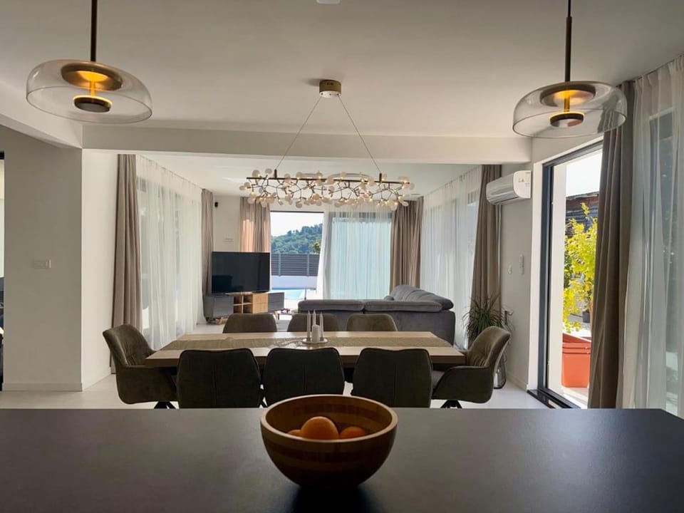 Villa | Private kitchen | Espresso maker, coffee/tea maker, fridge, microwave