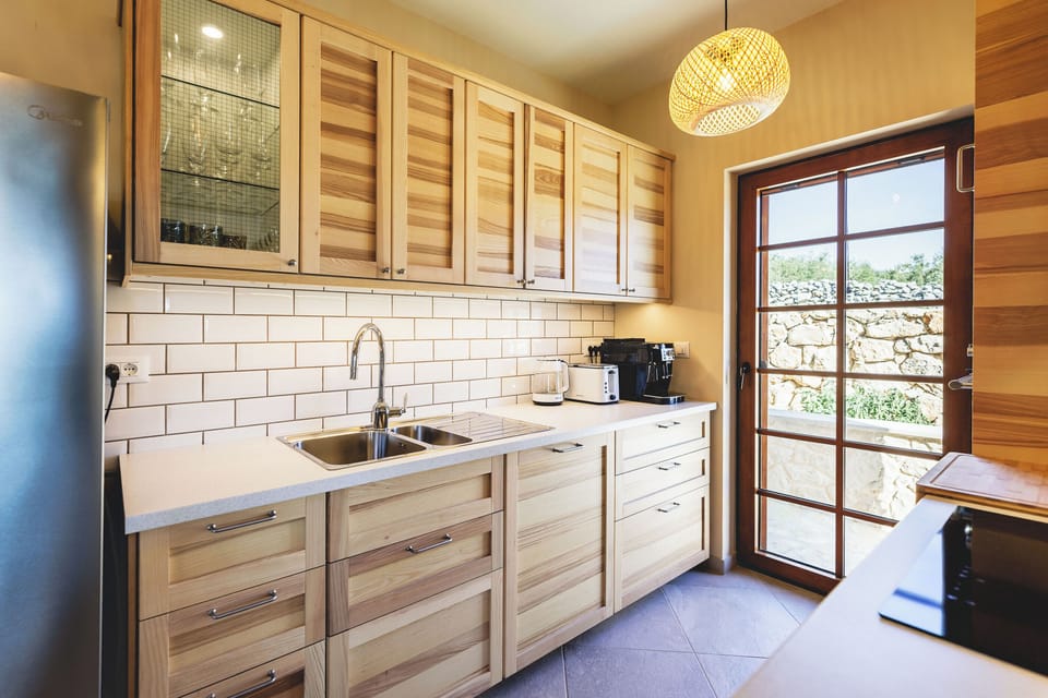 Villa | Private kitchen | Microwave, dishwasher, espresso maker, electric kettle