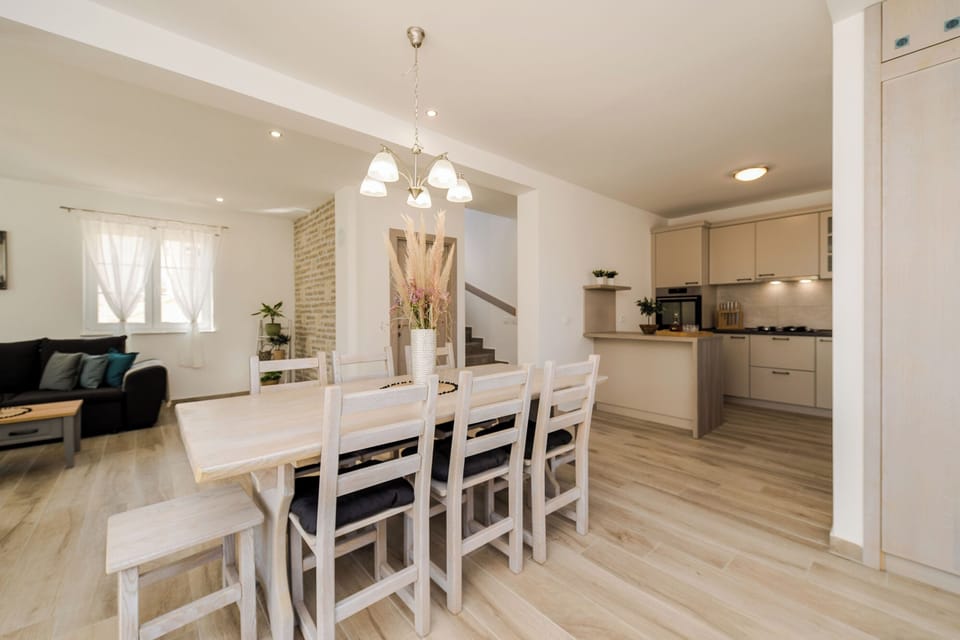 Villa | Private kitchen | Fridge, microwave, oven, stovetop