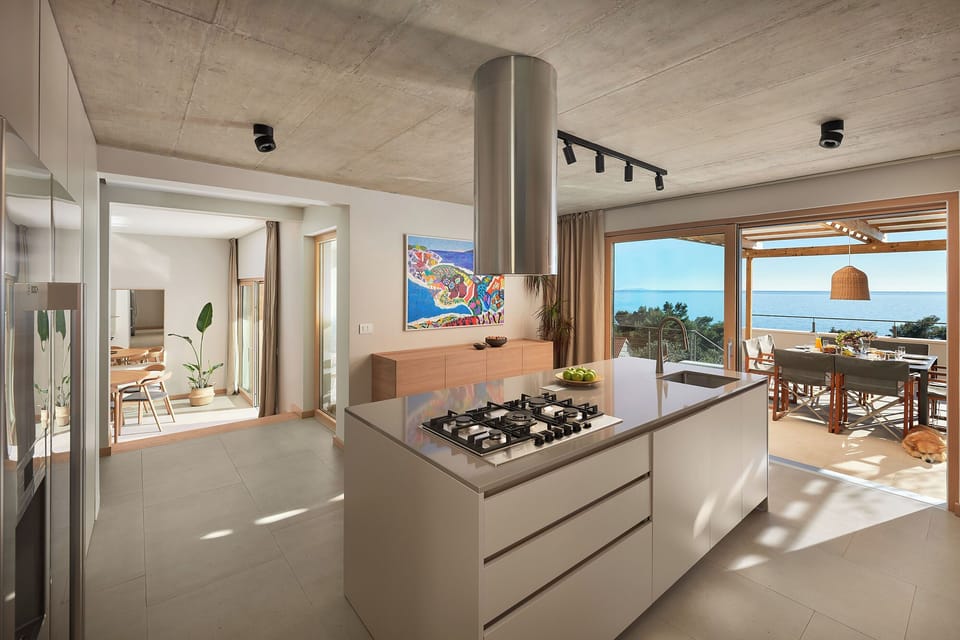 Villa | Private kitchen | Fridge, oven, stovetop, dishwasher