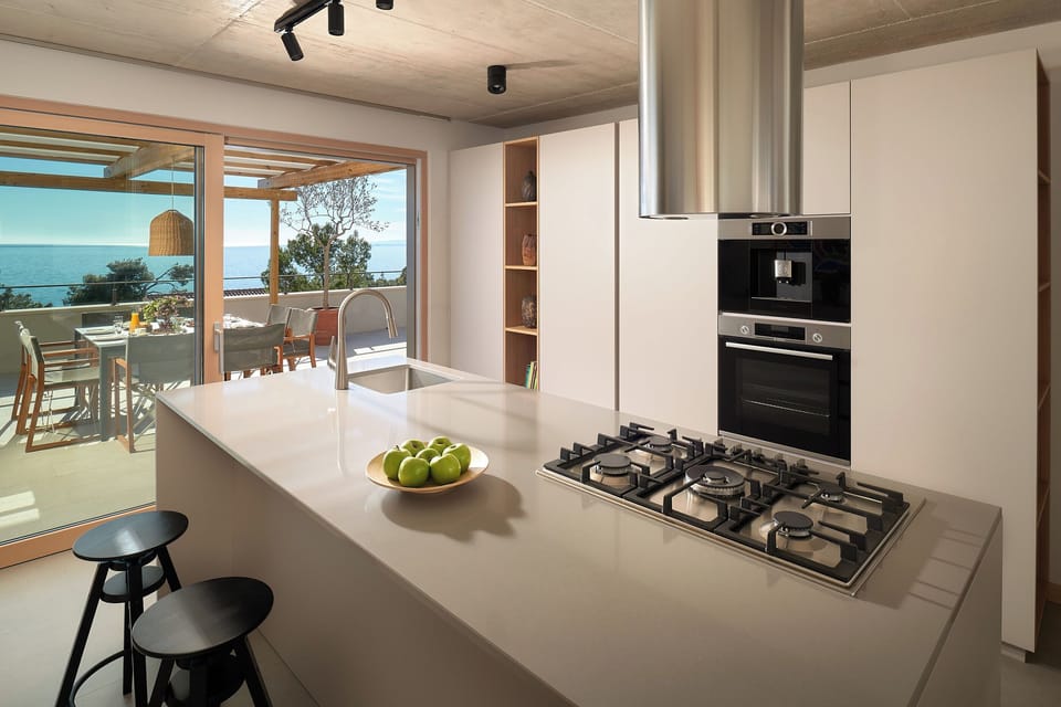 Villa | Private kitchen | Fridge, oven, stovetop, dishwasher