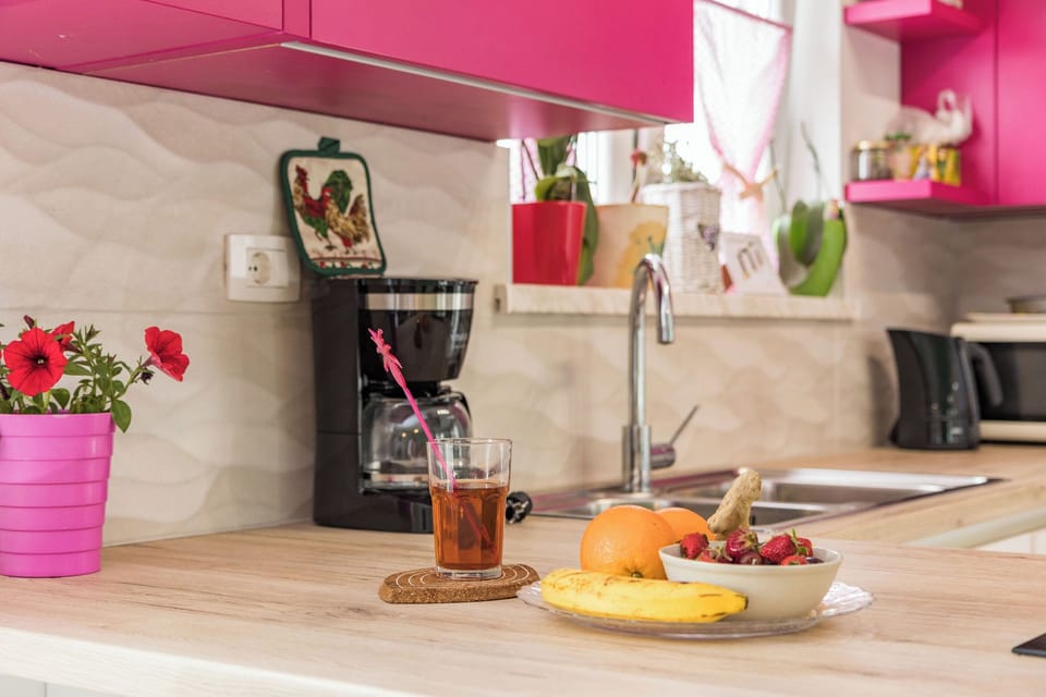 Villa | Private kitchen | Espresso maker, fridge, microwave, oven