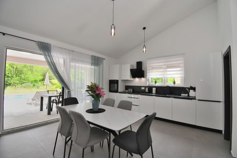 Villa | Private kitchen | Espresso maker, fridge, microwave, oven