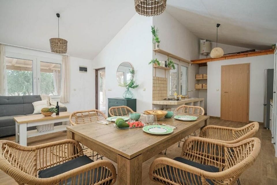 Villa | Private kitchen | Fridge, microwave, stovetop, dishwasher