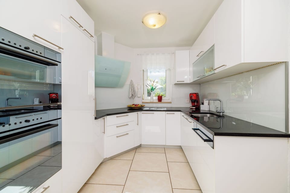 Villa | Private kitchen | Fridge, microwave, oven, stovetop
