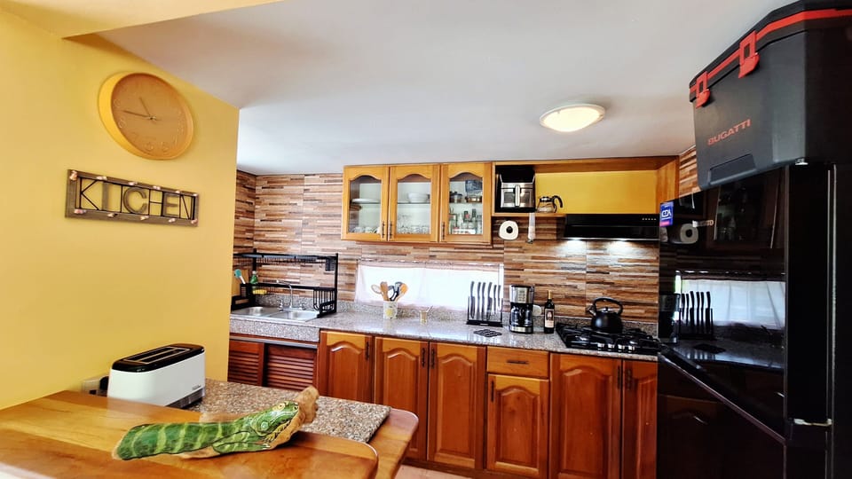 Luxury Villa, Partial Lake View | Private kitchen | Full-size fridge, microwave, stovetop, cookware/dishes/utensils