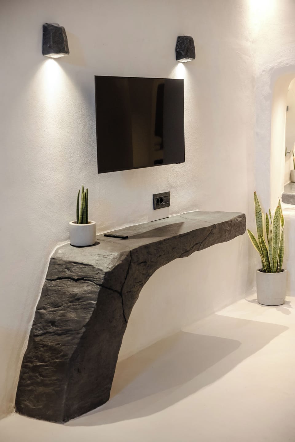 Aurelia Suite | Living area | 42-inch flat-screen TV with satellite channels