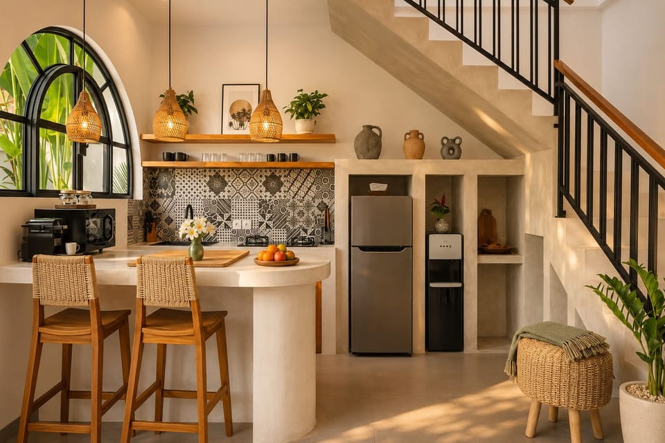 Luxury Villa, Patio, Pool View | Private kitchen | Espresso maker, electric kettle