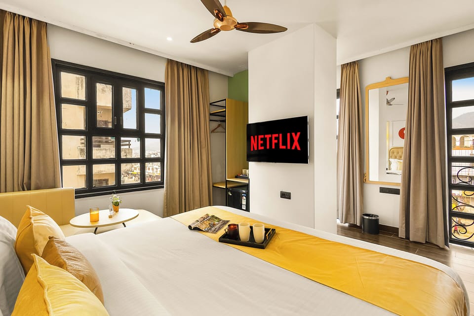 Deluxe Double Room | Premium bedding, soundproofing, iron/ironing board, rollaway beds