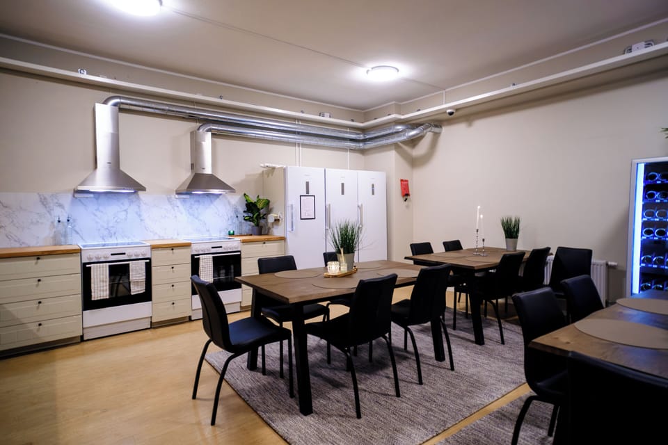 Shared fridge, microwave