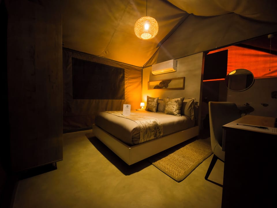 Deluxe Tent | Premium bedding, down comforters, iron/ironing board (on request)