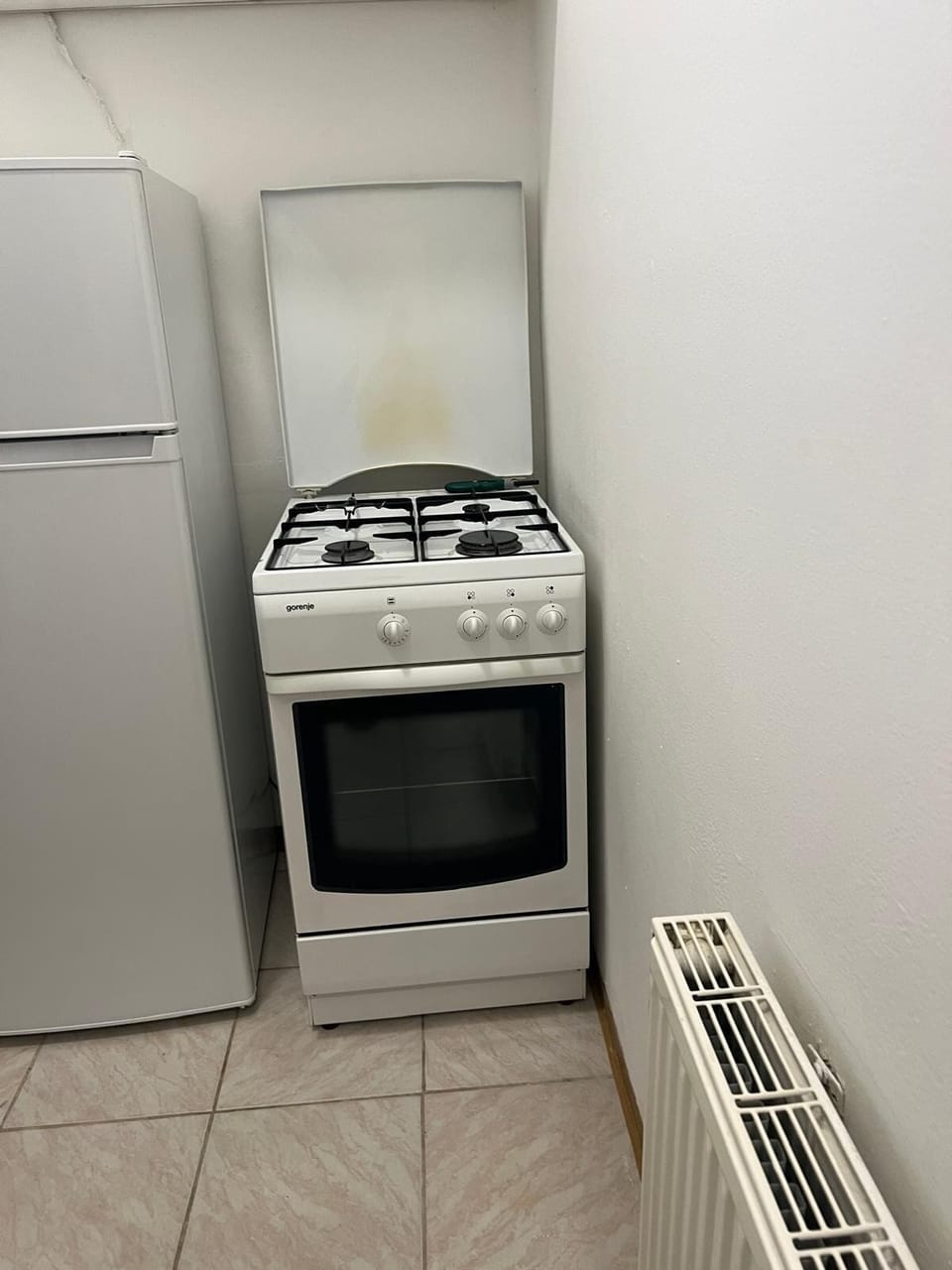 Basic Apartment | Private kitchen | Fridge, microwave, oven, stovetop