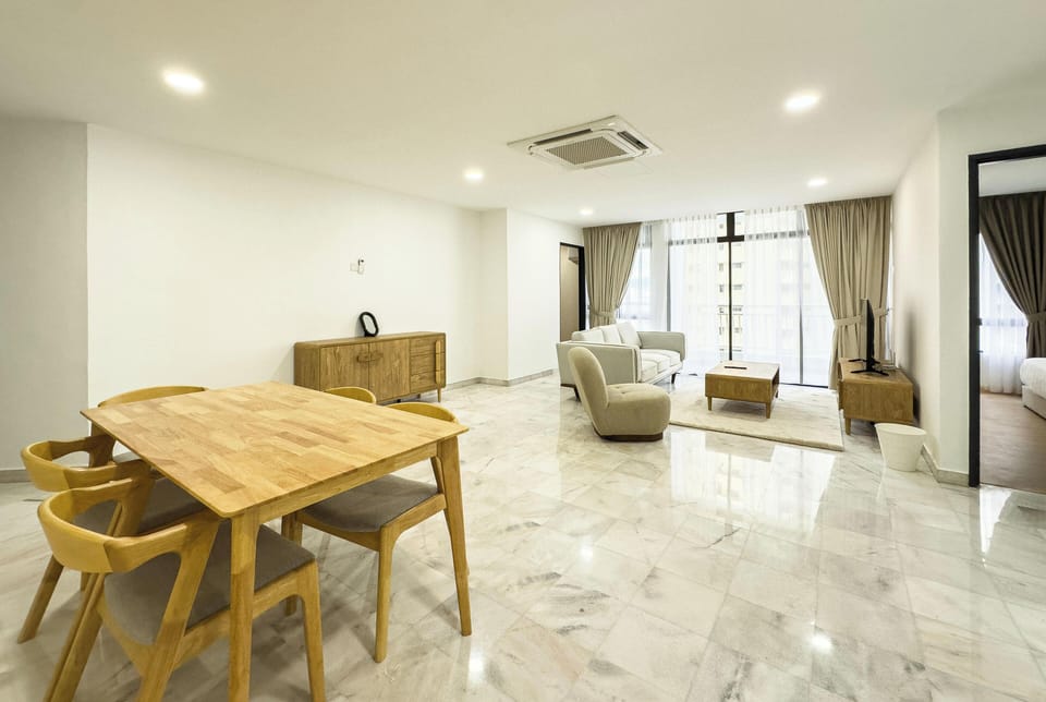 Family Condo, 3 Bedrooms, Balcony, City View | Living area | Flat-screen TV