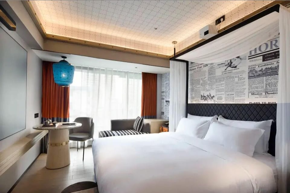 Standard Double Room, City View | In-room safe, desk, laptop workspace, blackout drapes