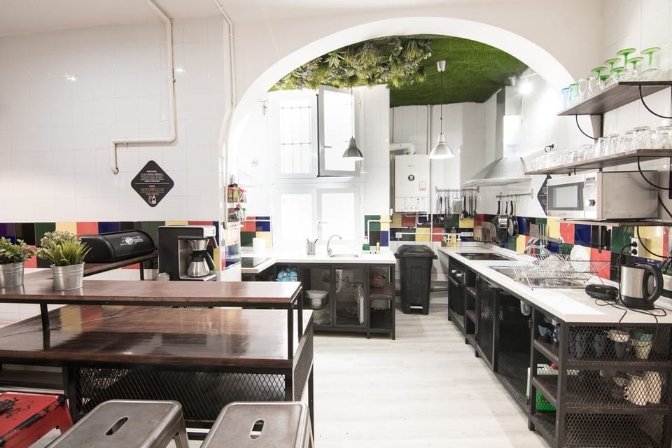 Shared fridge, microwave