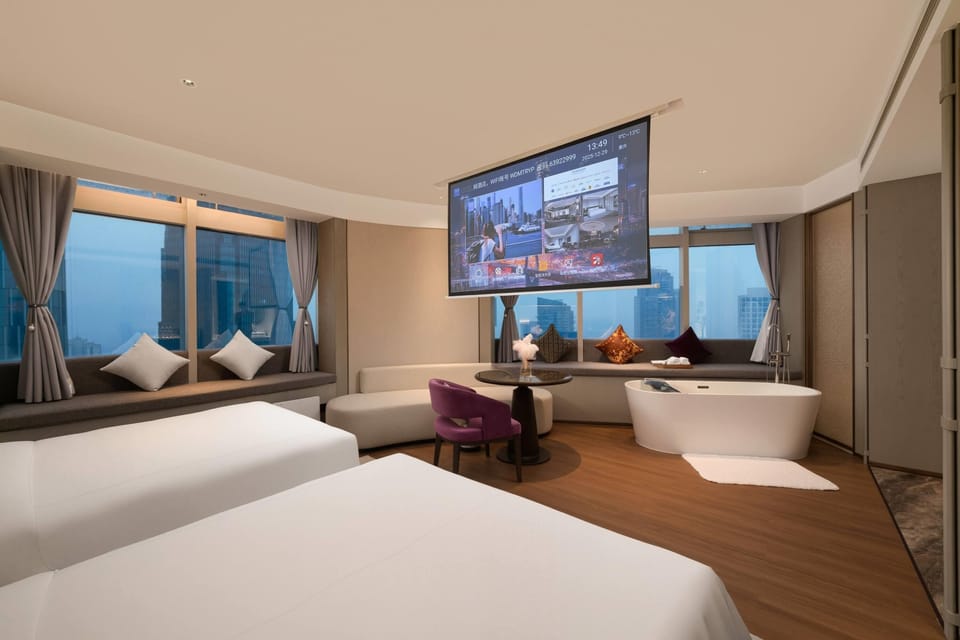 Deluxe Room, 2 Twin Beds | Premium bedding, minibar (free items), blackout drapes, cribs (free)