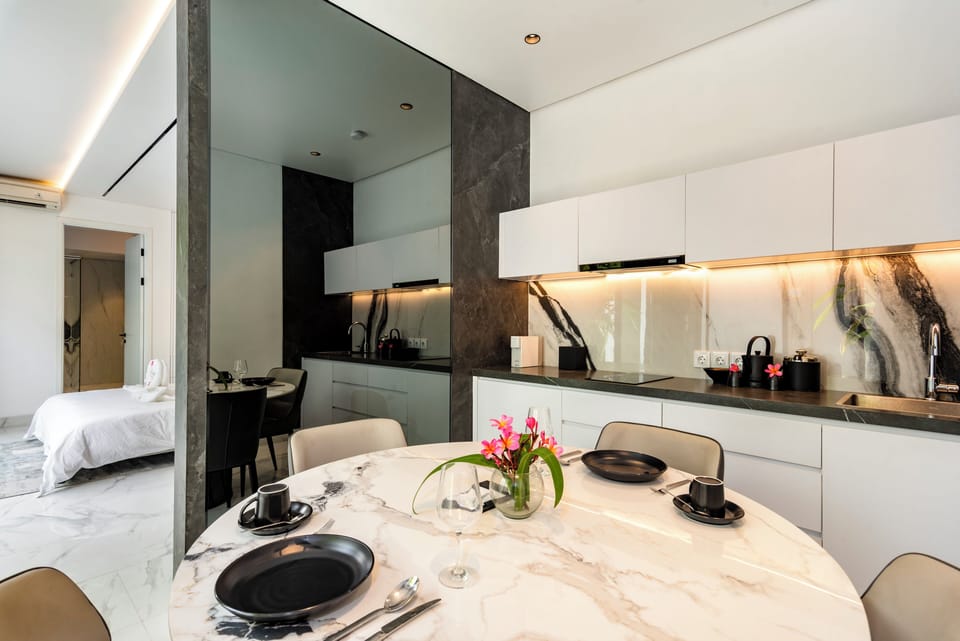 Luxury Villa, 1 King Bed, Private Pool | Living area