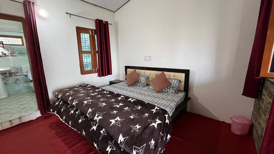Premium bedding, desk, laptop workspace, bed sheets