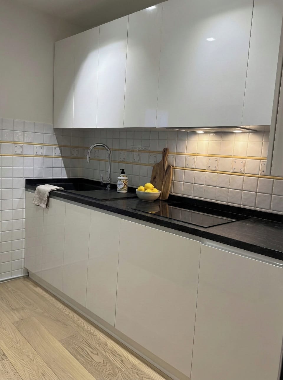 Luxury Apartment, City View | Private kitchen | Fridge, microwave, stovetop, espresso maker