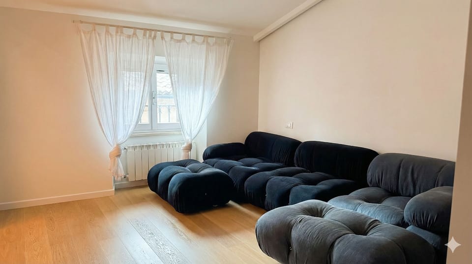 Deluxe Apartment, City View | Living area | 65-inch Smart TV with digital channels