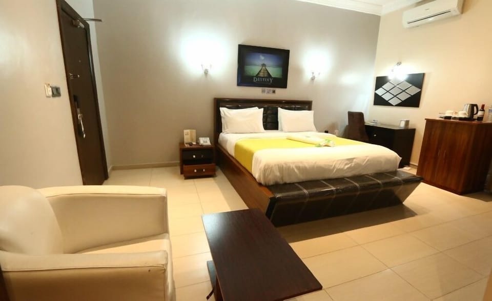 Deluxe Room, Balcony, City View | In-room safe, desk, laptop workspace, blackout drapes