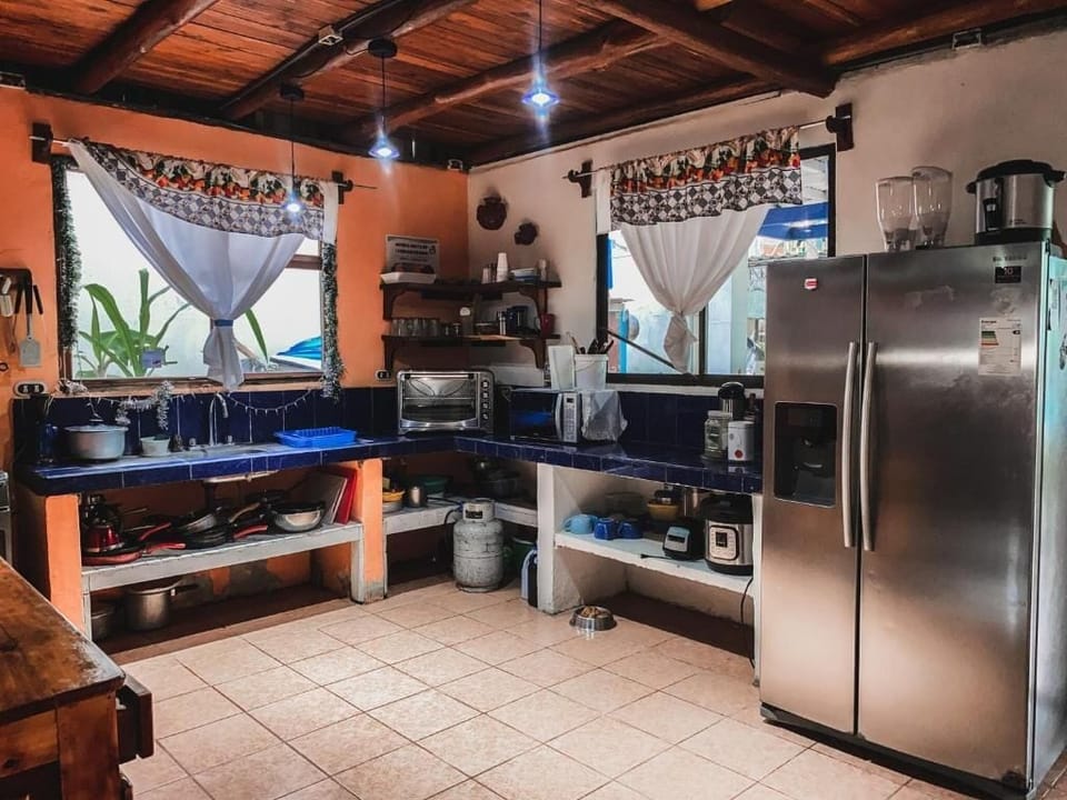 Shared fridge, microwave