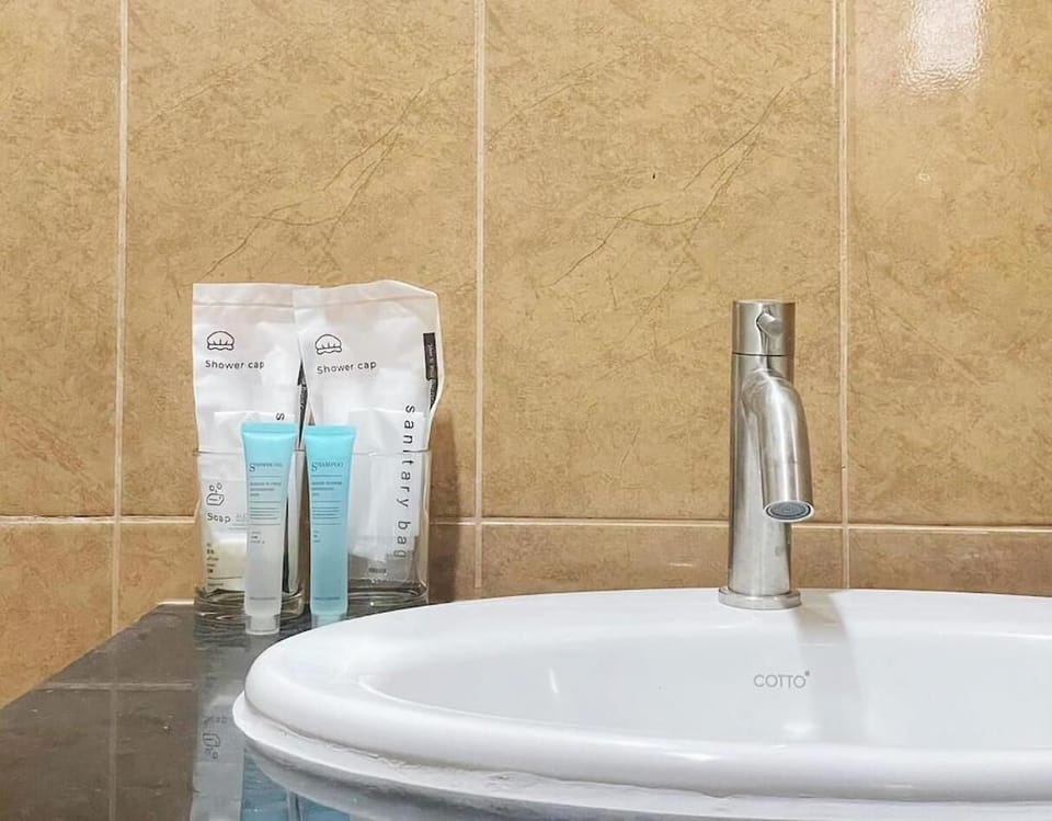 Studio, Balcony, City View | Bathroom | Shower, hair dryer, towels, soap