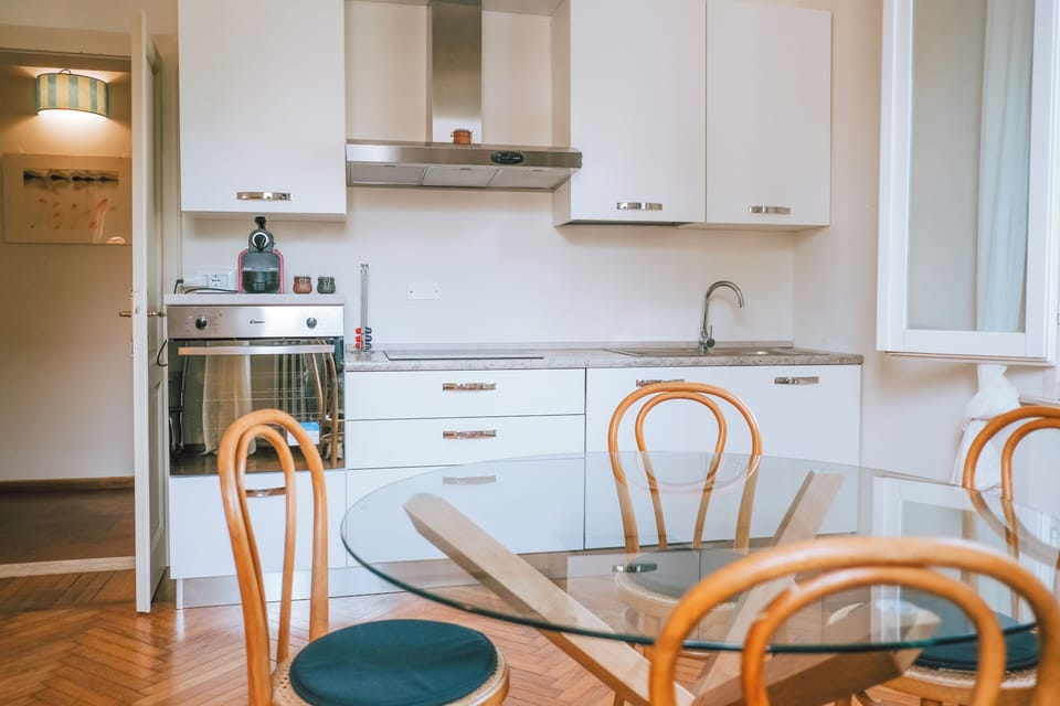 Apartment, 1 Queen Bed with Sofa bed, Patio, Garden View | Private kitchen | Espresso maker, freezer