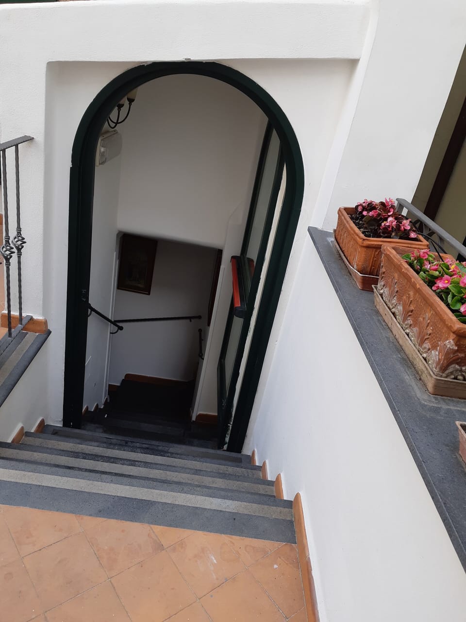 Handrails in stairways