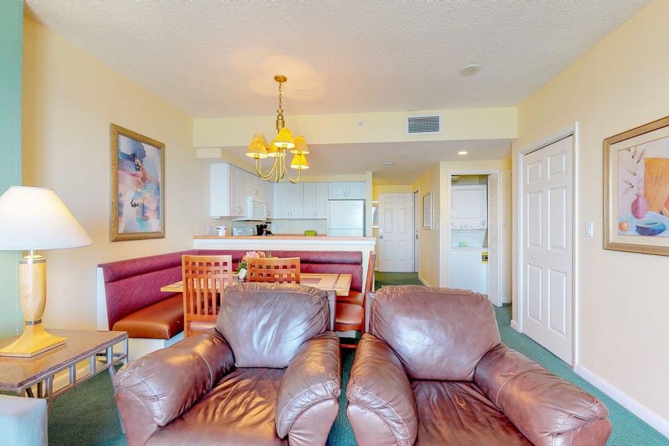 Condo, Multiple Beds, Ocean View (Daytona Ocean Walk 2023A and 2023B) | Living area