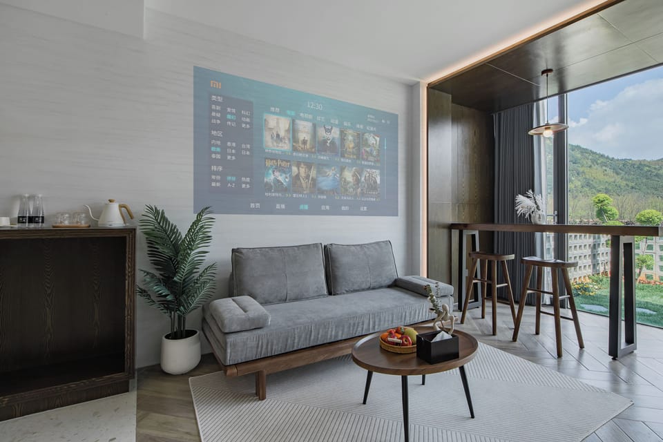 Luxury Double Room, Patio, Hill View | Television