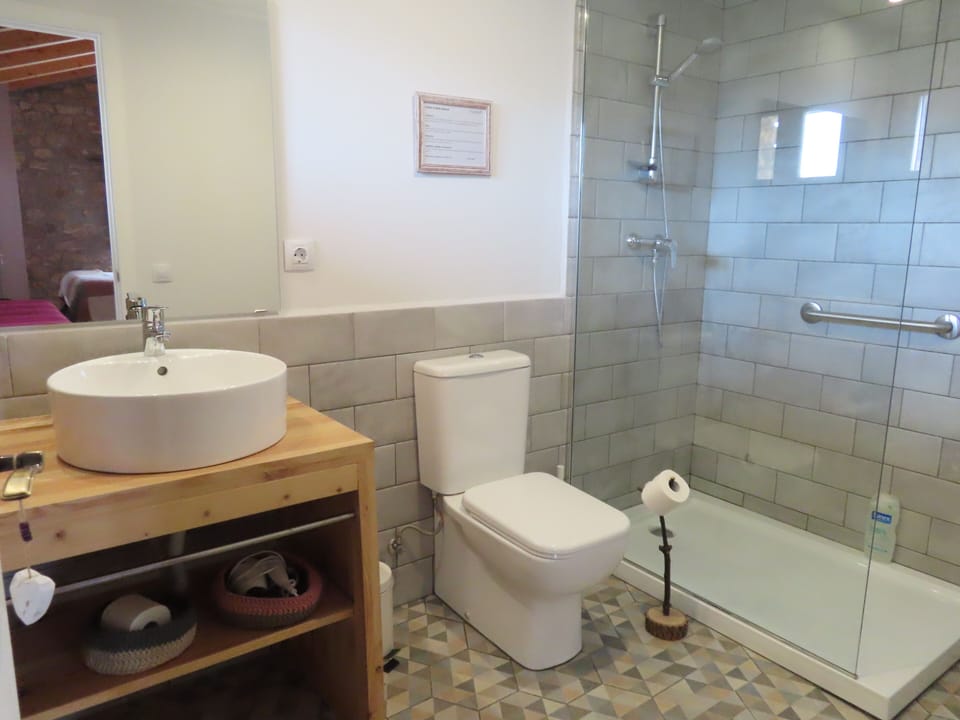 Standard Double Room, Mountain View | Bathroom | Shower, hair dryer, slippers, towels