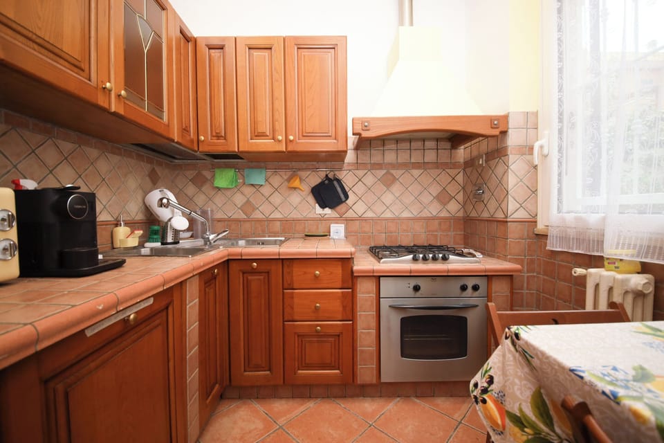 Apartment (1 Bedroom) | Private kitchen | Microwave, stovetop, espresso maker, electric kettle