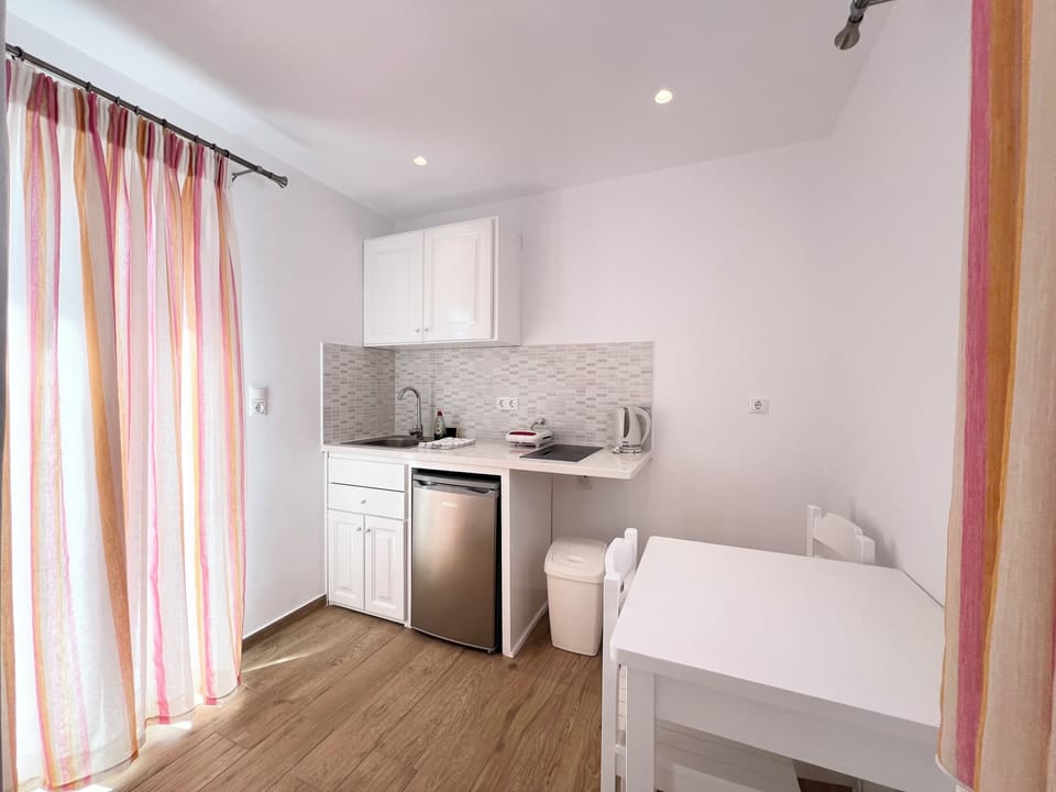 Double or Twin Room | Private kitchen | Fridge, stovetop, coffee/tea maker, electric kettle