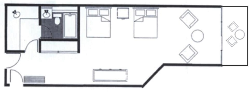 Deluxe Condo, 2 Queen Beds, Mountainside | Floor plan
