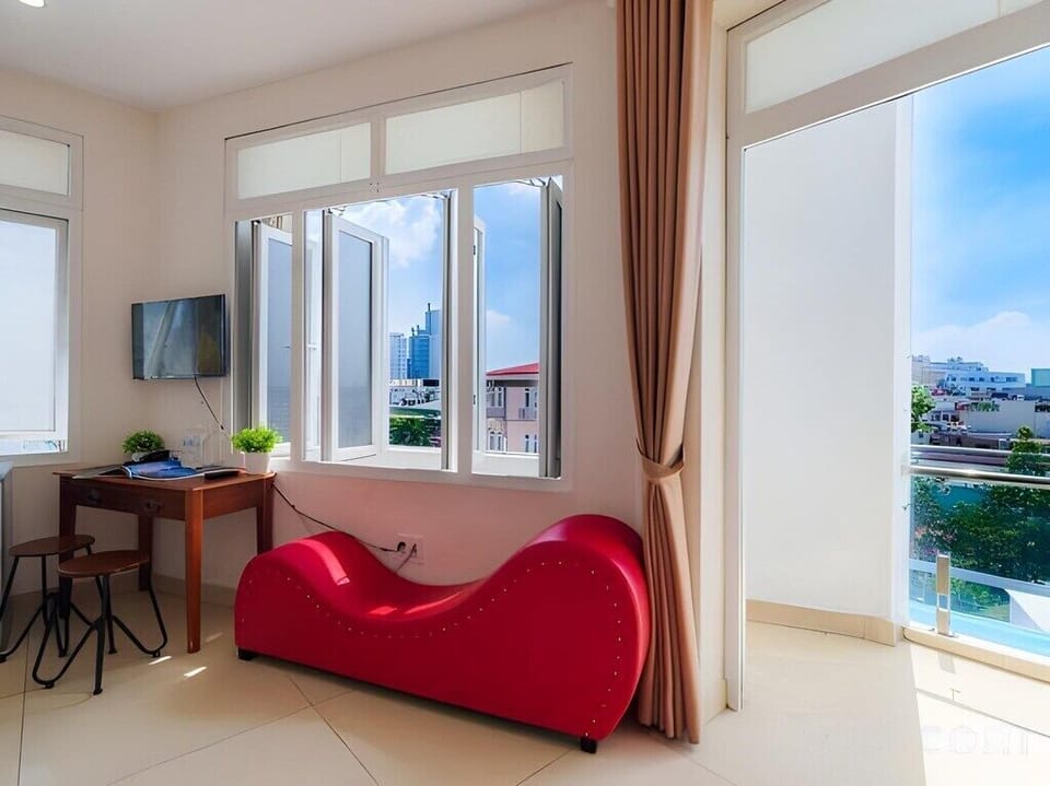 Double or Twin Room, Balcony | Living area | TV