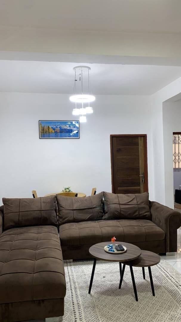 Apartment, 2 Bedrooms | Living area | TV, fireplace