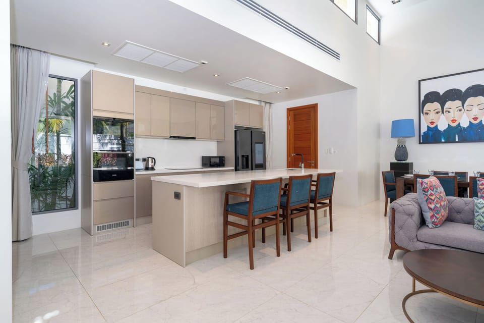 Executive Villa, 4 Bedrooms (BreezePrivate Pool Luxury in BangTao) | Private kitchen | Full-size fridge, microwave, oven, stovetop