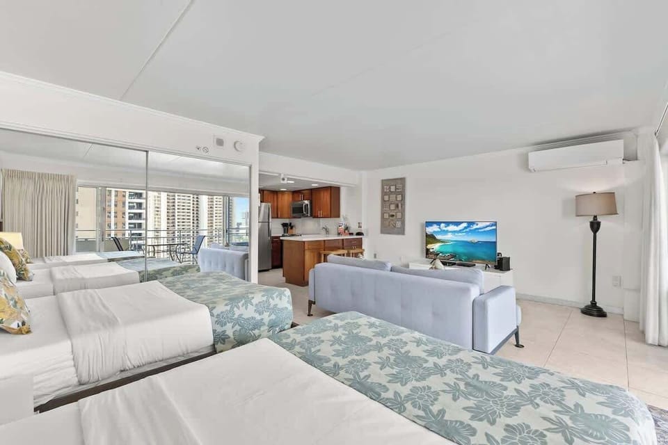 Apartment, 1 Bedroom, Beachfront | 1 bedroom, iron/ironing board, individually decorated