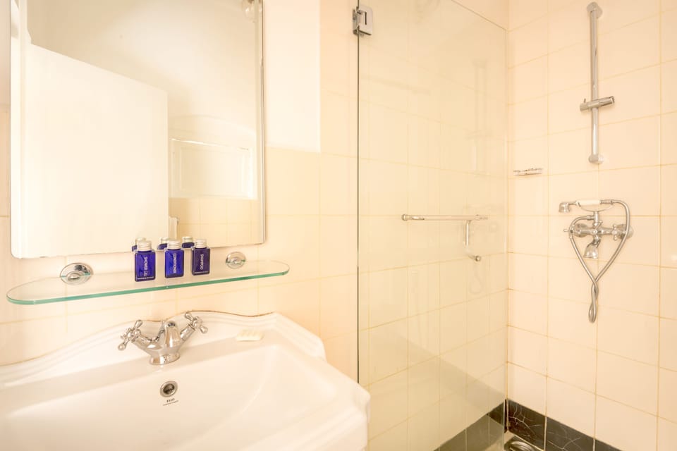 Suite | Bathroom | Shower, free toiletries, hair dryer, slippers