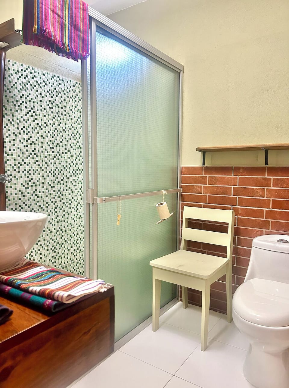 Comfort Double Room, Mountain View | Bathroom | Shower, free toiletries, towels, soap