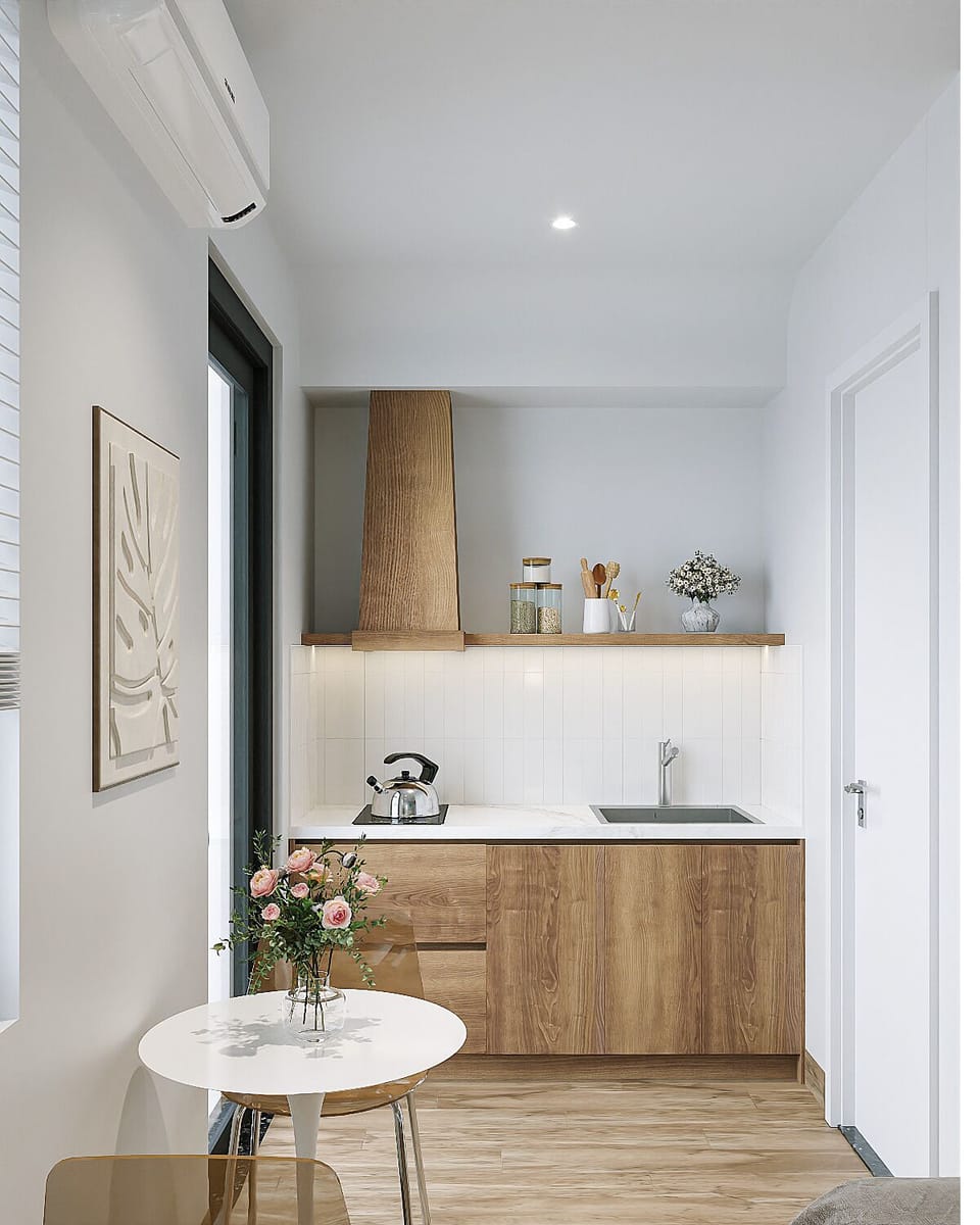 Superior Double Room, Balcony, City View | Private kitchen | Mini-fridge, rice cooker