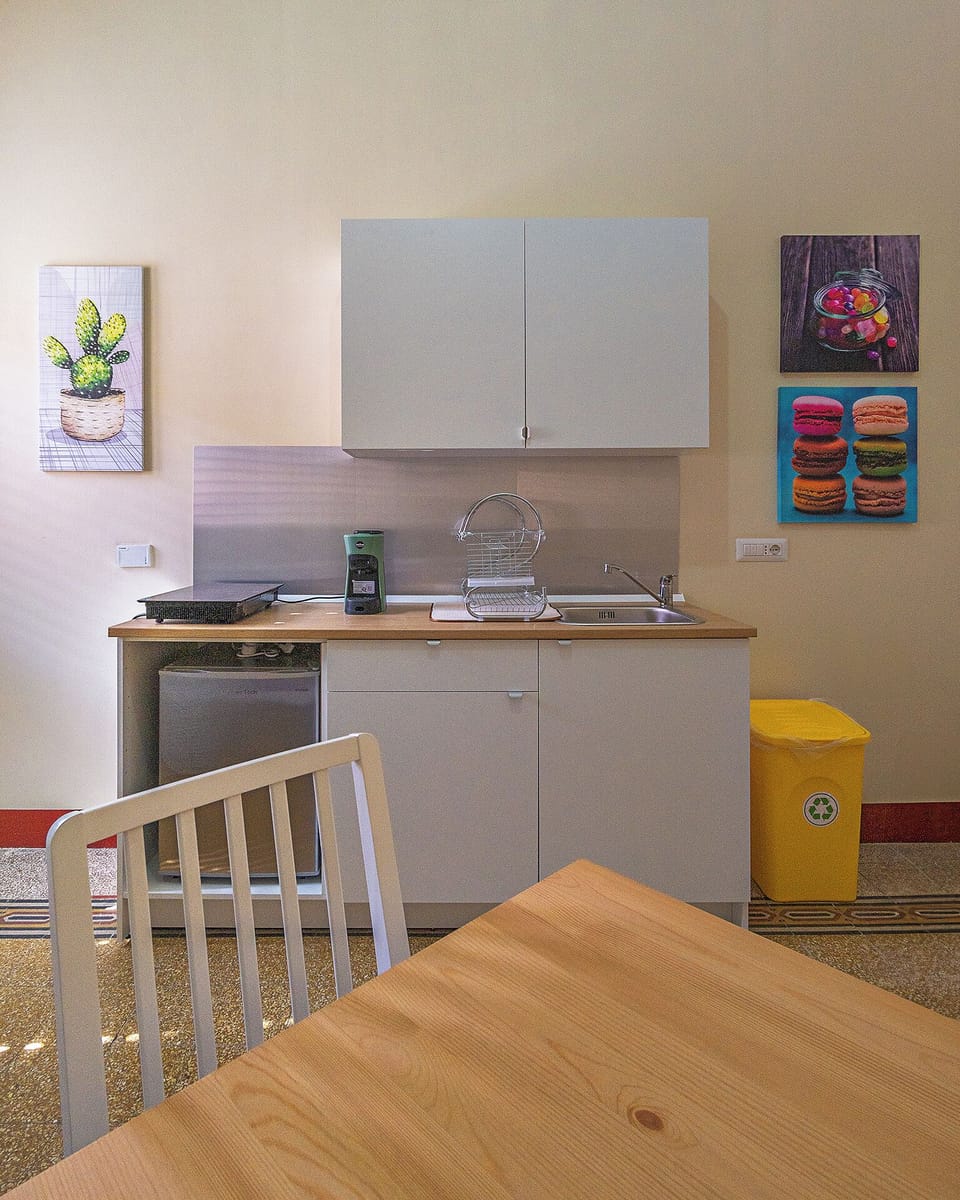 Comfort Apartment, Balcony, City View | Private kitchen