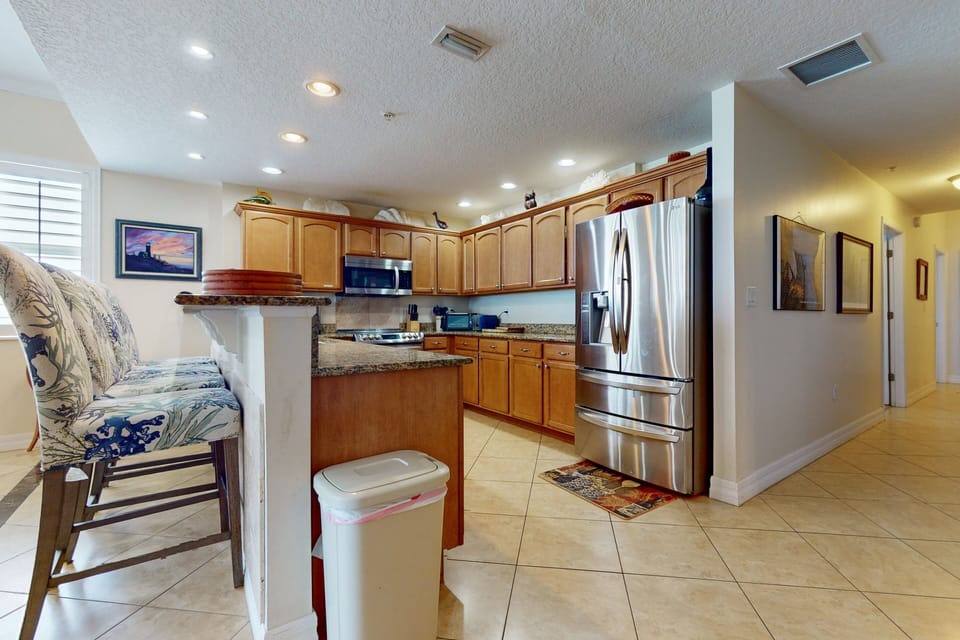 Condo, Multiple Beds, Hot Tub, Ocean View (NSB Malibu Condos 804-Malibu 804) | Private kitchen