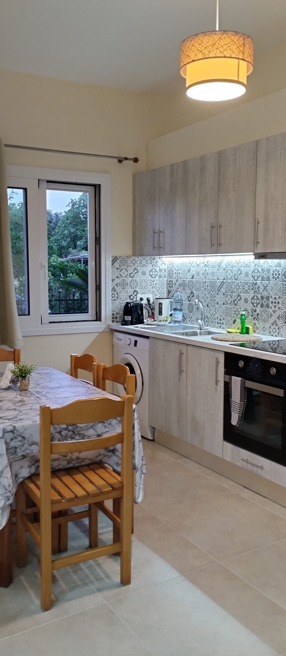 Apartment, 3 Bedrooms, Garden View | Private kitchen | Fridge, stovetop, coffee/tea maker, electric kettle